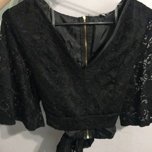 Lace crop top